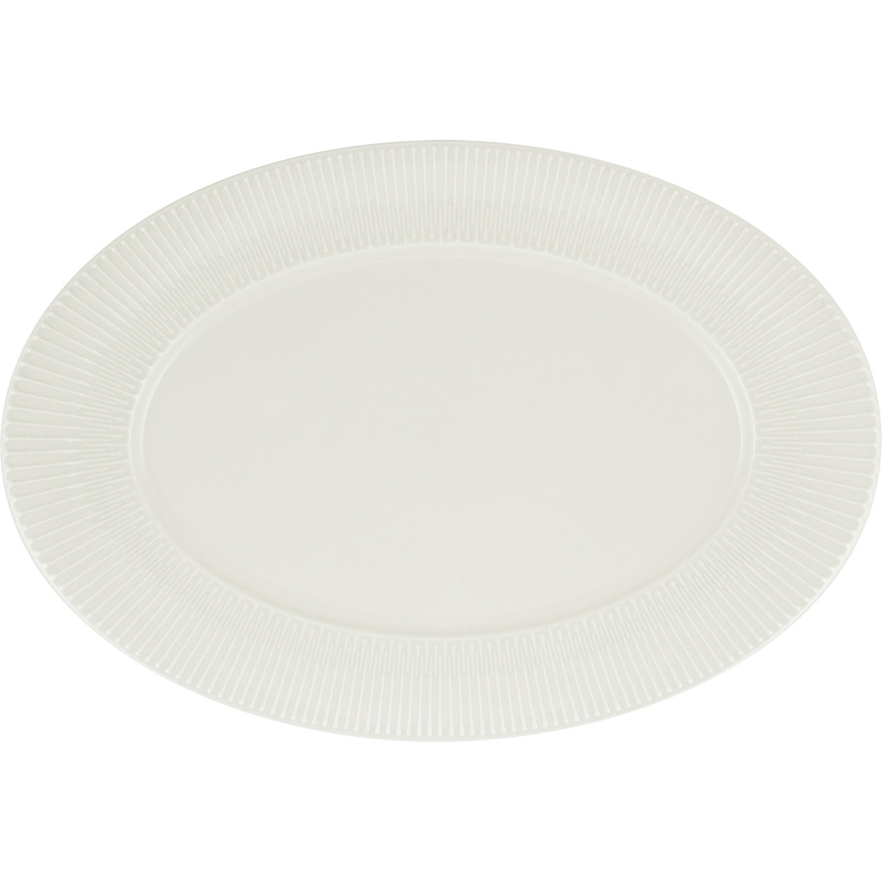 Delight Vibes, Platte oval Fahne Relief 381 x 274 mm weiß